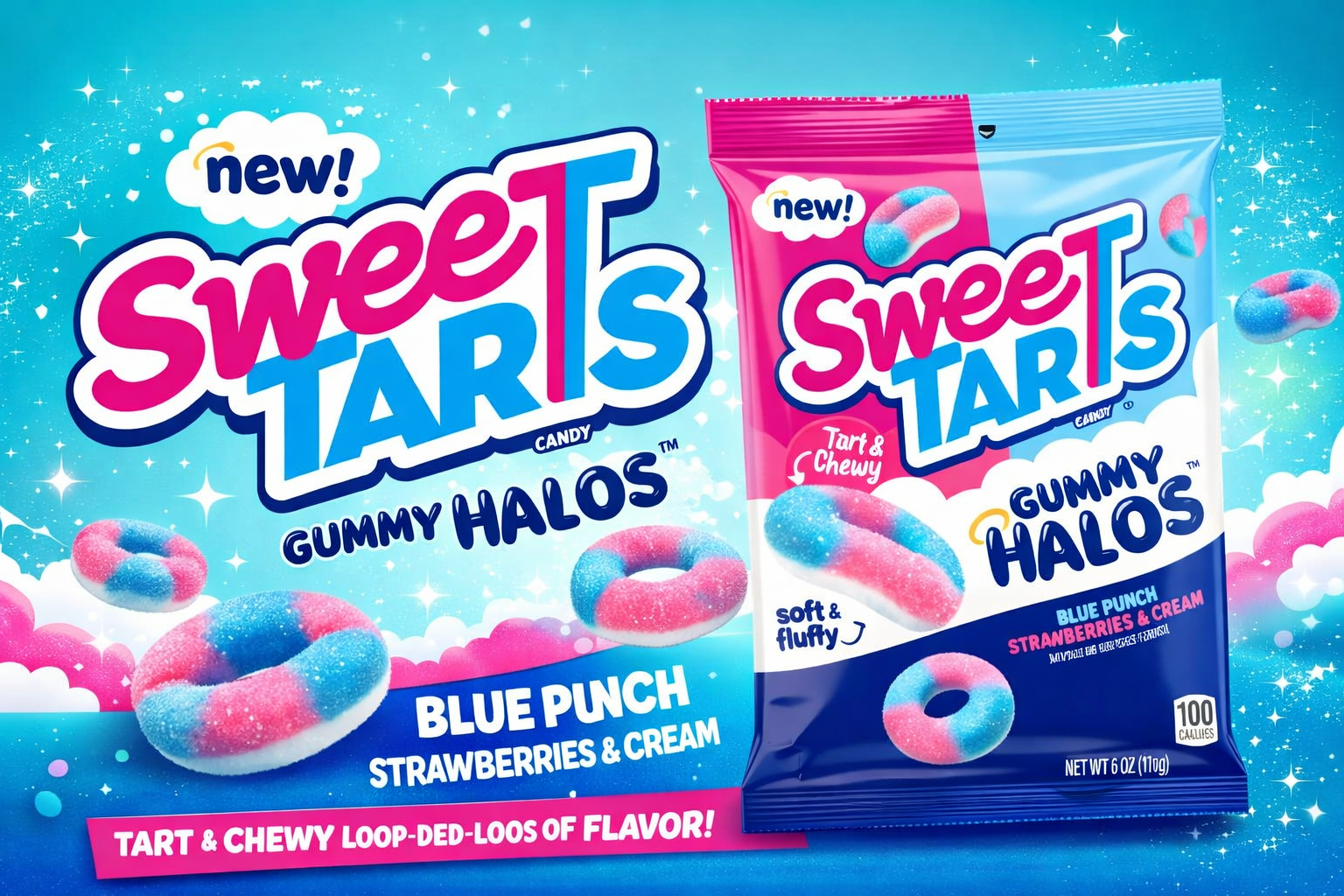 Peg Bag Sweetarts Gummy Halos 6OZ 1CT (C12) product image